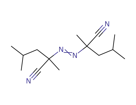 Molecular Structure of 4419-11-8 (2,2'-Azobis(2,4-dimethyl)valeronitrile)