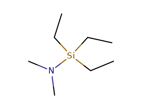 Molecular Structure of 3550-35-4 ((N,N-DIMETHYLAMINO)TRIETHYLSILANE)