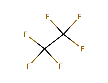 Molecular Structure of 76-16-4 (Hexafluoroethane)