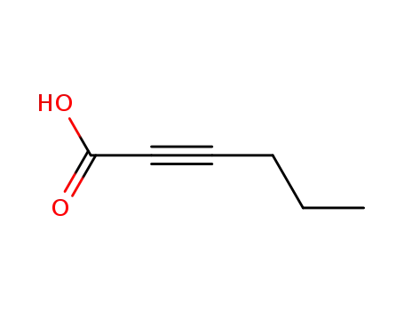Molecular Structure of 764-33-0 (2-Hexynoic acid)