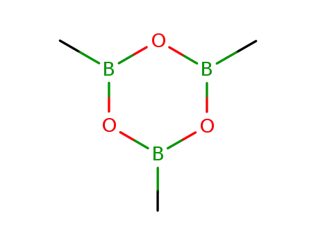 Molecular Structure of 823-96-1 (Trimethylboroxine)