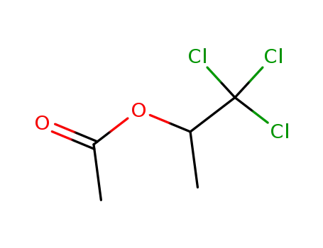 Molecular Structure of 19376-15-9 (Acetic acid 1-methyl-2,2,2-trichloroethyl ester)