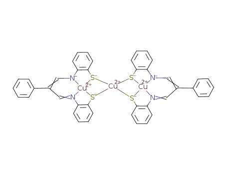 Cu3((bis[(2-mercapto)anil] of phenylmalonaldehyde)-3H)2