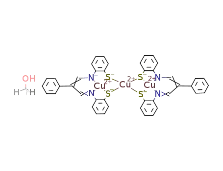 Cu3((bis[(2-mercapto)anil] of phenylmalonaldehyde)-3H)2*methanol