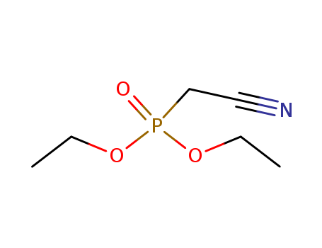 2537-48-6,Diethyl cyanomethylphosphonate,Cyanomethanephosphonicacid, diethyl ester (6CI);Phosphonic acid, (cyanomethyl)-, diethyl ester(7CI,8CI,9CI);(Cyanomethyl)phosphonicacid diethyl ester;(Diethoxyphosphinyl)acetonitrile;Diethyl (cyanomethyl)phosphonate;NSC 407826;O,O-Diethyl (cyanomethyl)phosphonate;