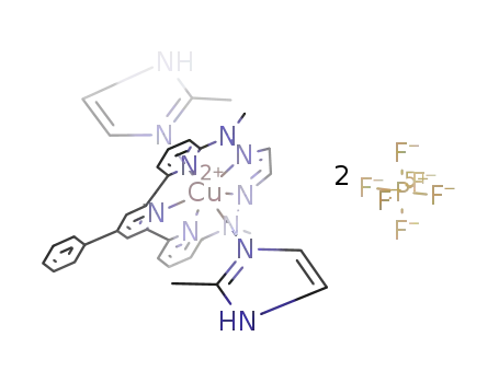 [Cu(PhC5H2N(C5H3NN(CH3)NCH)2)(2-methylimidazole)](PF6)2