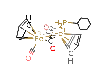 [Fe2(η5-C5H5)2(μ-CO)2(CO)(CyPH2)]