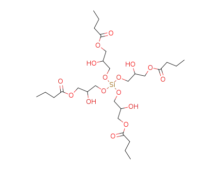 silicic acid tetrakis-(3-butyryloxy-2-hydroxy-propyl ester)