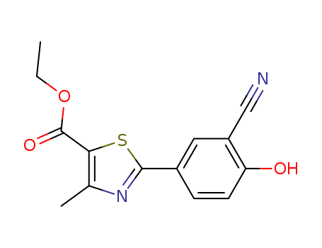5-THIAZOLECARBOXYLIC ACID, 2-(3-CYANO-4-HYDROXYPHENYL)-4-METHYLETHYL ESTER