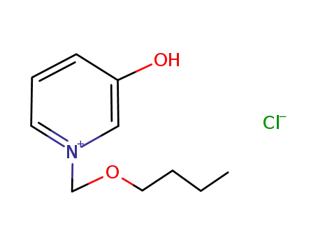 Molecular Structure of 454234-71-0 (Pyridinium, 1-(butoxymethyl)-3-hydroxy-, chloride)
