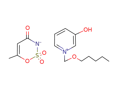 3-hydroxy-1-pentyloxymethylpyridinium acesulfamate
