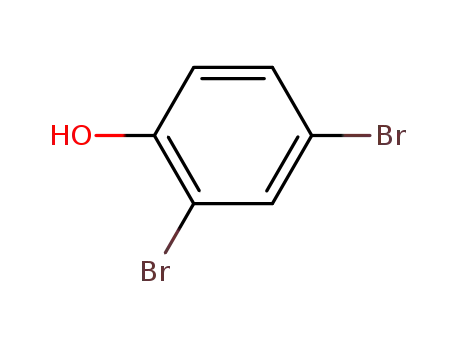 Molecular Structure of 615-58-7 (2,4-Dibromophenol)