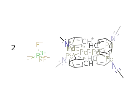 [Pd6(μ3-C7H7)4(CH3CN)4][BF4]2