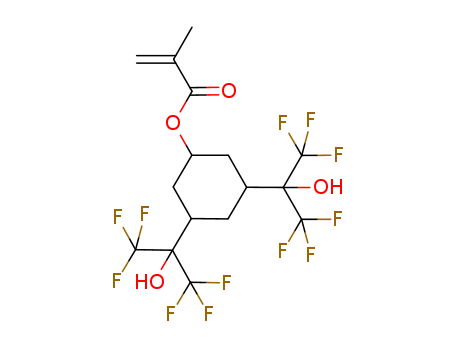 2-Propenoic acid, 2-methyl-,  3,5-bis[2,2,2-trifluoro-1-hydroxy-1-(trifluoromethyl)ethyl]cyclohexyl ester