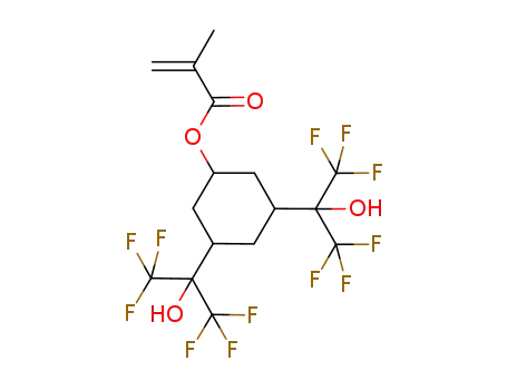 2-Propenoic acid, 2-methyl-,
3,5-bis[2,2,2-trifluoro-1-hydroxy-1-(trifluoromethyl)ethyl]cyclohexyl ester