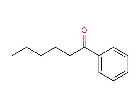 942-92-7,HEXANOPHENONE,Hexanophenone(<sup>6</sup>CI,<sup>8</sup>CI);1-Benzoylpentane;1-Phenyl-1-hexanone;Caprophenone;NSC 8480;Pentyl phenyl ketone;Phenyl pentyl ketone;n-Pentyl phenyl ketone;