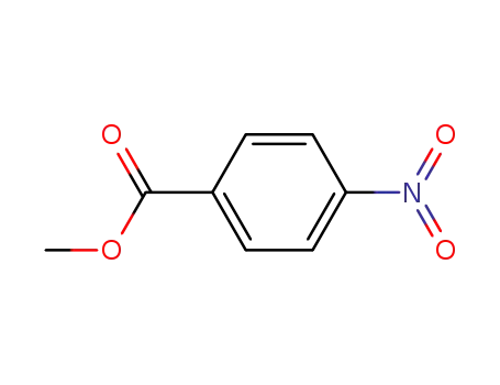 Molecular Structure of 619-50-1 (Methyl 4-nitrobenzoate)