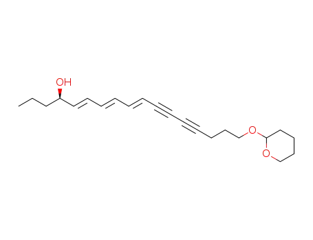(4R,5E,7E,9E)‐17‐((tetrahydro‐2H‐pyran‐2‐yl)oxy)heptadeca‐5,7,9‐trien‐11,13‐diyn‐4‐ol