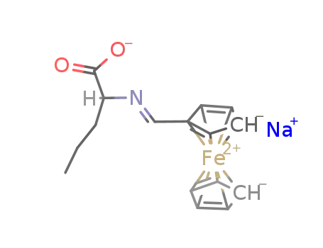 sodium (S)-2-[(ferrocenylmethylidene)amino]pentanoate