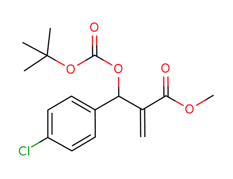 methyl 2-(((tertbutoxycarbonyl)oxy)(4-chlorophenyl)methyl)acrylate