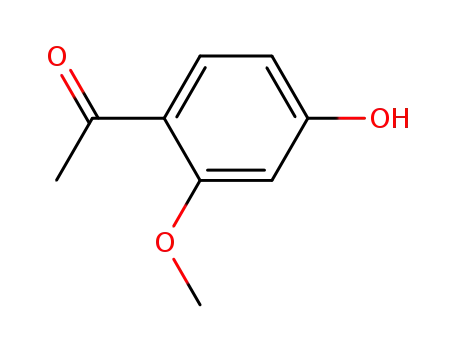 Molecular Structure of 493-33-4 (1-(4-hydroxy-2-methoxyphenyl)ethanone)