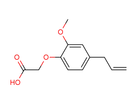 Molecular Structure of 6331-61-9 ((4-ALLYL-2-METHOXYPHENOXY)ACETIC ACID)