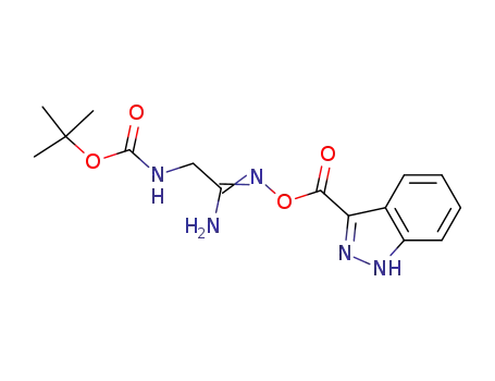 tert-butyl 2-(1H-indazole-3-carbonyloxyimino)-2-aminoethylcarbamate