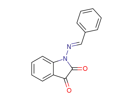 Molecular Structure of 10604-20-3 (1H-Indole-2,3-dione, 1-[(phenylmethylene)amino]-)
