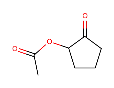 Molecular Structure of 52789-75-0 (2-oxocyclopentyl acetate)