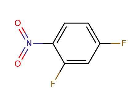 Molecular Structure of 446-35-5 (2,4-Difluoronitrobenzene)