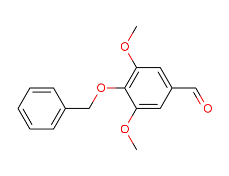 Molecular Structure of 6527-32-8 (4-(BENZYLOXY)-3,5-DIMETHOXYBENZALDEHYDE)