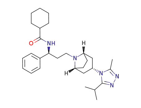 N-((S)-3-((1R,3R,5S)-3-(3-isopropyl-5-methyl-4H-1,2,4-triazol-4-yl)-8-azabicyclo[3.2.1]octan-8-yl)-1-phenylpropyl)cyclohexanecarboxamide