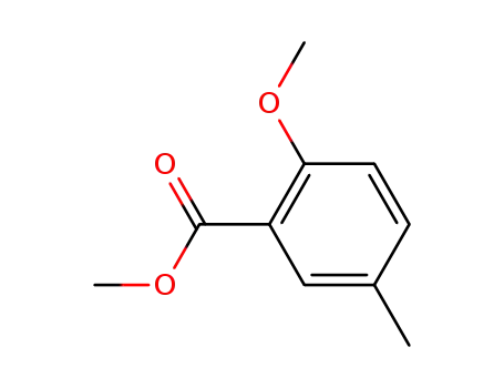 Molecular Structure of 63113-79-1 (METHYL 2-METHOXY-5-METHYLBENZOATE  97)