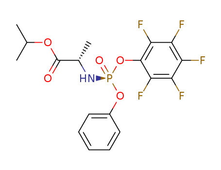 1334513-02-8,N-[(S)-(2,3,4,5,6-pentafluorophenoxy)phenoxyphosphinyl]-L-alanine 1-Methylethyl ester,L-Alanine, N-[(2,3,4,5,6-pentafluorophenoxy)phenoxyphosphinyl]-, 1-methylethyl ester; N-[(S)-(2,3,4,5,6-Pentafluorophenoxy)Phenoxyphosphinyl]-L-Alanine 1-Methylethyl Ester; N-[(S)-(2,3,4,5,6-Penta fluorophenoxy)phenoxy phosphinyl]-L-alanine 1-methylethyl ester; Sofosbuvir Side Chain; N-[(S)-(2,3,4,5,6-Pentafluorophenoxy)-phenoxyphosphinyl]-L-alanine 1-methylethyl ester; N-[(S)-(2,3,4,5,6-pentafluorophenoxy)phenoxyphosphinyl]-L-alanine1-Methylethyl ester; N-((S)-(2,3,4,5,6-Pentafluoro Phenoxy) Phenoxy Phosphinyl)-L--Alanine-1-Methyl Ethyl Ester; n-((s)-(2,3,4,5,6-pentafluorophenoxy)phenoxyphosphinyl)-l-alanine1-methylethylester; (2s)-isopropyl-2-((perfluorophenoxyl)(phenoxy)phosphorylamino)Propanoate