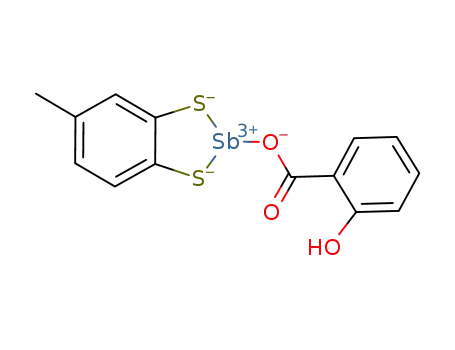 toluene-3,4-dithiolatoantimony(III) salicylate