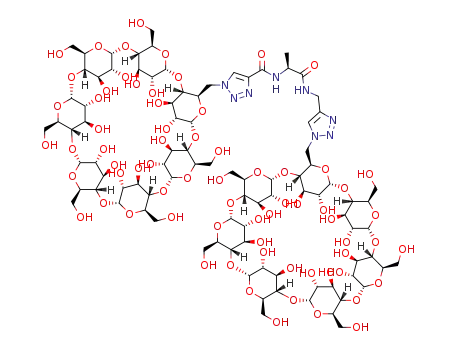 α-N-(1-β-cyclodextrinyl-1H-1,2,3-triazol-4-yl)-L-alanine-N-[(1-β-cyclodextrinyl-1H-1,2,3-triazol-4-yl)methylamide]