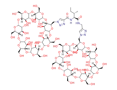 α-N-(1-β-cyclodextrinyl-1H-1,2,3-triazol-4-yl)-L-isoleucine-N-[(1-β-cyclodextrinyl-1H-1,2,3-triazol-4-yl)methylamide]