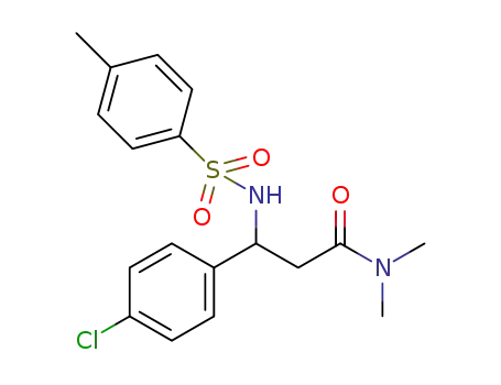3-(4-chlorophenyl)-N,N-dimethyl-3-(tosylamino)propanamide