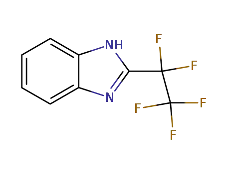 Molecular Structure of 383-08-4 (2-(Pentafluoroethyl)benzimidazole)