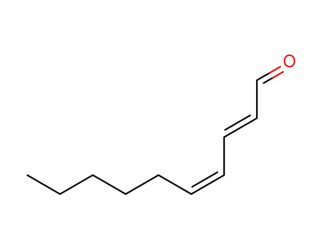 Molecular Structure of 25152-83-4 (decadienal,(E,Z)-2,4-decadienal)