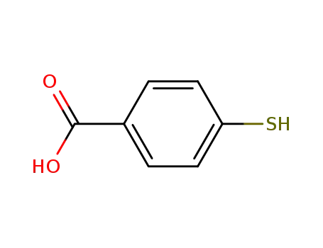 Molecular Structure of 1074-36-8 (4-Mercaptobenzoic acid)