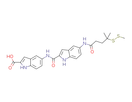 5-[5'-(3-(methyldithio)-3,3-dimethyl butyryl)indol-2-ylcarbonylamino]indole-2-carboxylic acid