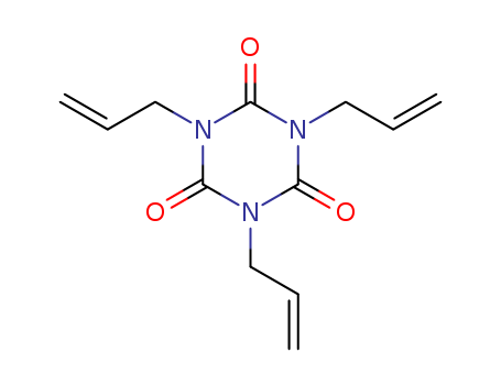 1025-15-6,1,3,5-Tri-2-propenyl-1,3,5-triazine-2,4,6(1H,3H,5H)-trione,1,3,5-Triazine-2,4,6(1H,3H,5H)-trione,1,3,5-tri-2-propenyl- (9CI);s-Triazine-2,4,6(1H,3H,5H)-trione, 1,3,5-triallyl-(8CI);s-Triazine-2,4,6(1H,3H,5H)-trione, triallyl- (6CI,7CI);1,3,5-Tri-2-propenyl-1,3,5-triazine-2,4,6(1H,3H,5H)-trione;1,3,5-Triallyl-1,3,5-triazine-2,4,6(1H,3H,5H)-trione;1,3,5-Triallylisocyanurate;1,3,5-Triallylisocyanuric acid;1,3,5-Tris-2'-propenylisocyanuric acid;Drimix TAIC;Isocyanuricacid triallyl ester;NSC11692;Nor-TAIC KS;Perkalink 301;Perkalink 301-50;SR 533;1,3,5-triazine-2,4,6(1H,3H,5H)-trione, 1,3,5-tri-2-propen-1-yl-;