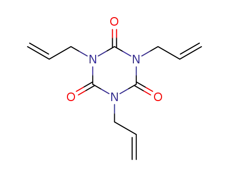 Molecular Structure of 1025-15-6 (1,3,5-Tri-2-propenyl-1,3,5-triazine-2,4,6(1H,3H,5H)-trione)