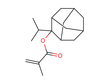 Molecular Structure of 297156-50-4 (2-Methyl-2-propenoic acid 2-(1-methylethyl)tricyclo[3.3.1.13,7]dec-2-yl ester)