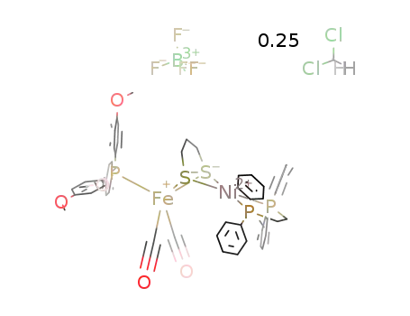 [(dppe)Ni(propaneditiolate)Fe(CO)2(P(p-C6H4OMe)3)]BF4*0.25CH2Cl2