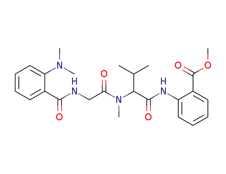 methyl 2-(2-(2-(2-(dimethylamino)benzamido)-N-methylacetamido)-3-methyl-butanamido)benzoate