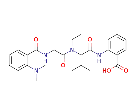 2-(2-(2-(2-(dimethylamino)benzamido)-N-propylacetamido)-3-methylbutan-amido)benzoic acid