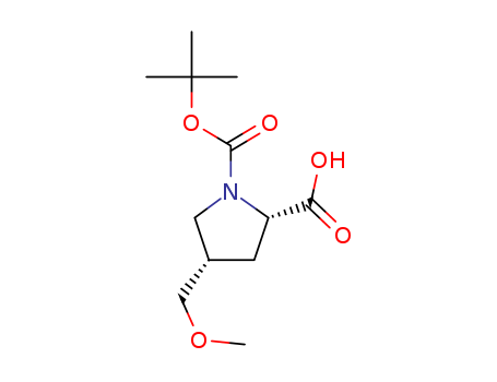 1378388-16-9,(2S,4S)-1-(tert-butoxycarbonyl)-4-(MethoxyMethyl)pyrrolidine-2-carboxylic acid,(2S,4S)-1-(tert-butoxycarbonyl)-4-(MethoxyMethyl)pyrrolidine-2-carboxylic acid;(2S,4S)-4-(Methoxymethyl)-1,2-pyrrolidinedicarboxylic acid 1-(1,1-dimethylethyl) ester;GS-5816 interMediate;3-(2-bromoacetyl)-10,11-dihydro-5H-dibenzo[c,g]chromen-8(9H)-one;(2S,4S)-1-(tert-butoxycarbonyl)-4-(MethoxyMethyl);(2s,4s)-4-(methoxymethyl)-1,2-pyrrolidinedicarboxylic acid