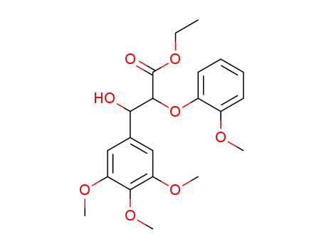 ethyl 3-hydroxy-2-(2-methoxyphenoxy)-3-(3,4,5-trimethoxyphenyl)propanoate